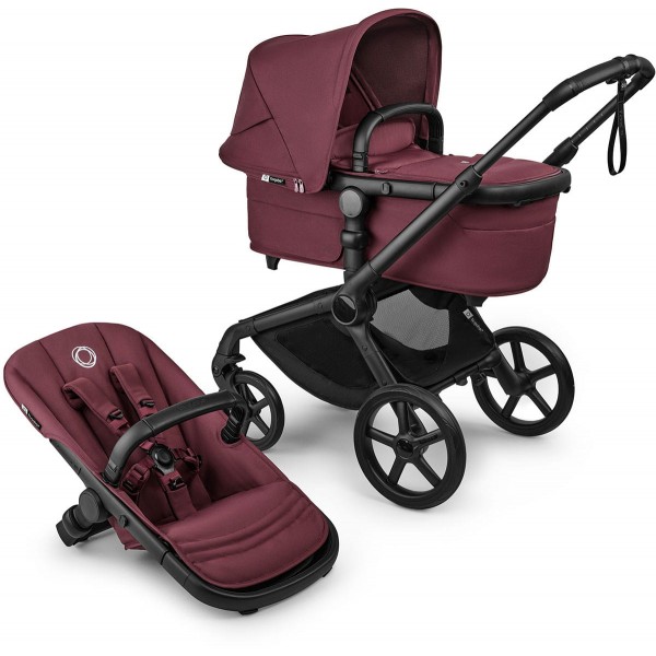 Bugaboo Fox 5 Renew | Black / Dark Cherry