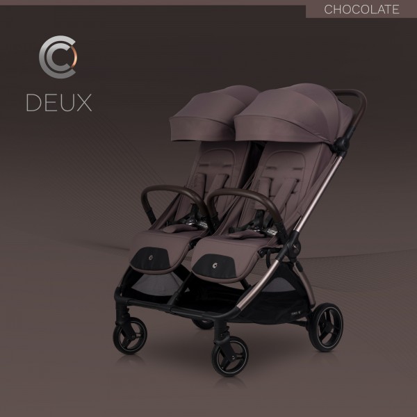 Športni voziček za dvojčke Cavoe Deux | Chocolate