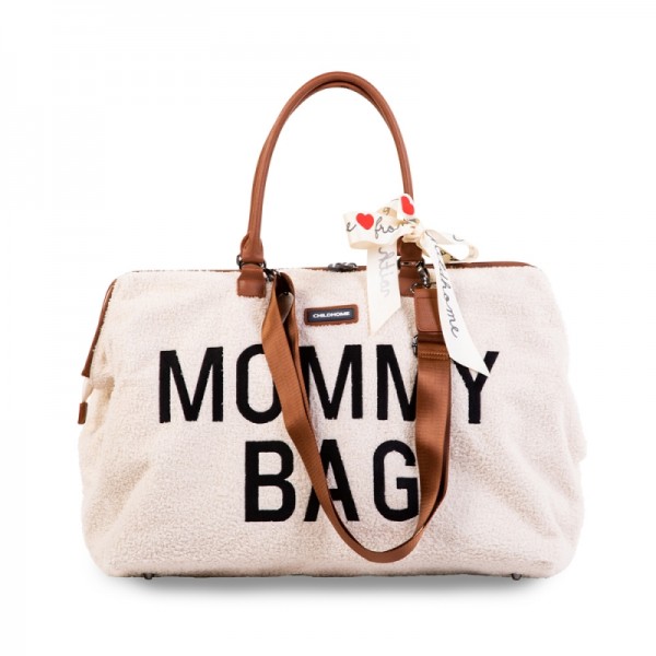 CHILDHOME MOMMY BAG | TEDDY BEAR OFF WHITE