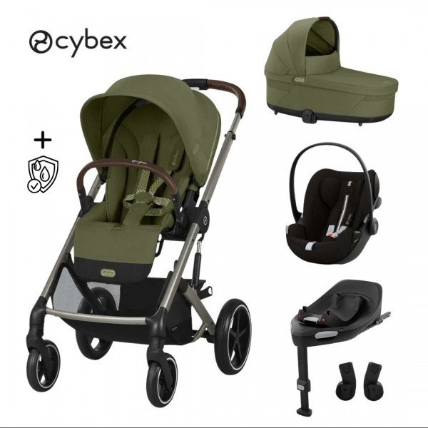 Cybex Balios S Lux 2.0 4v1 | Moss Green+ Cloud G + IsoFix + Rain
