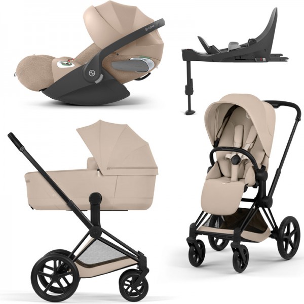 Cybex PRIAM 5.0 Comfort 4v1 Platinum Cozy Beige | Matt Black