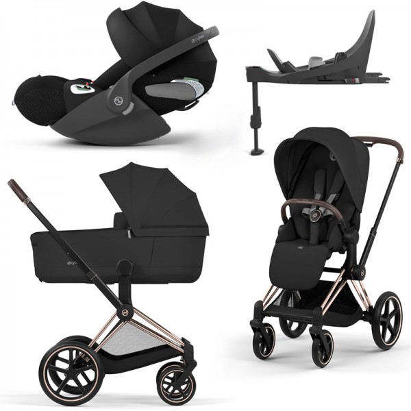 Cybex PRIAM 5.0 Comfort 4v1 Platinum Sepia Black | Rose Gold