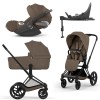 Cybex PRIAM 5.0 Comfort 4v1 Platinum Coconut | Matt Black