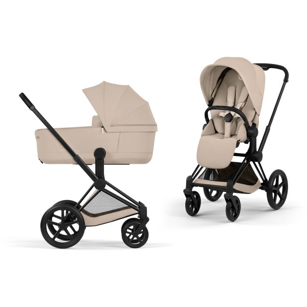 Cybex PRIAM Comfort Platinum Cozy Beige | Matt Black