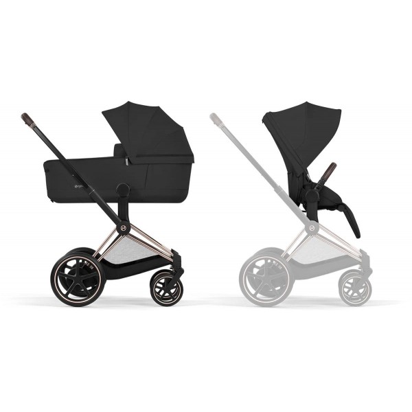 Cybex ePRIAM Comfort Platinum Sepia Black | Rose Gold