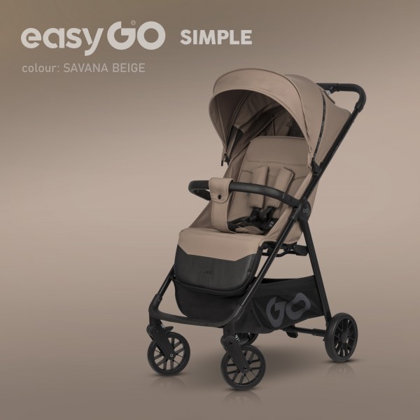 Športni voziček EasyGo Simple | Savana Beige