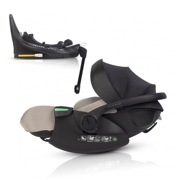 Lupinica EasyGo Buz Pro Xtd + Vrtljiva Isofix baza | Taupe