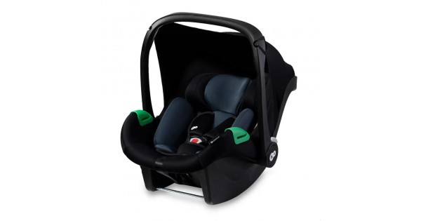 Kinderkraft Mink Pro i-Size Babyzitje, 40-75 cm, autostoeltje van geboorte groep 0 , verstelbare hoofdsteun, inzetstuk voor de jongsten in set, grijs