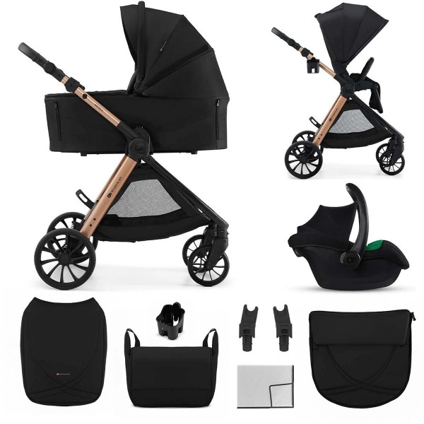 Kinderkraft Otroški voziček 3v1 VESTO 2 | Black