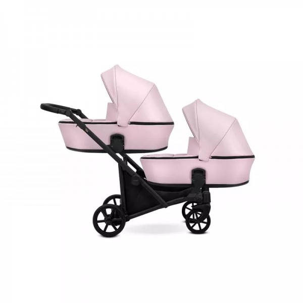 Voziček za dvojčke Kunert Brav Duo 4v1 | Baby Pink Eco