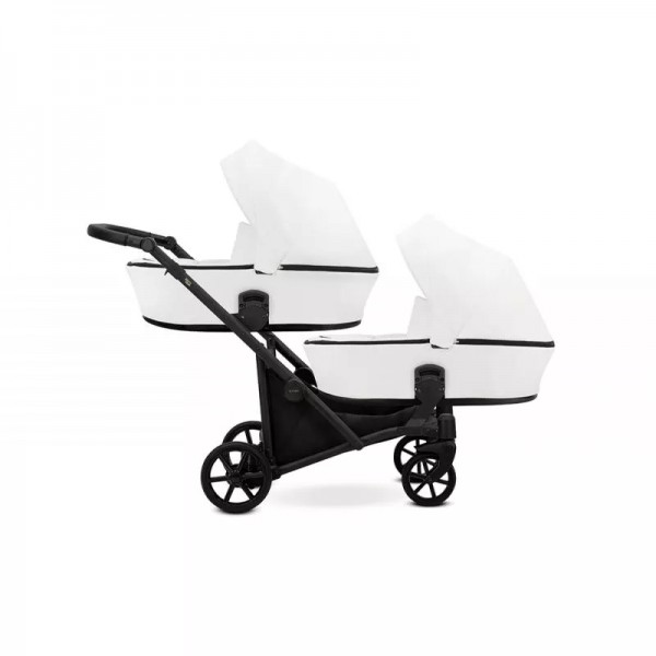 Voziček za dvojčke Kunert Brav Duo 4v1 | White Eco