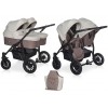 RikoGO DUO Otroški voziček za dvojčke | Latte
