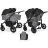 RikoGO DUO Otroški voziček za dvojčke | Onyx