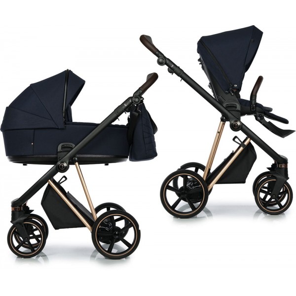 Roan IVI 2.0 Otroški voziček | Mystic Blue Rosegold