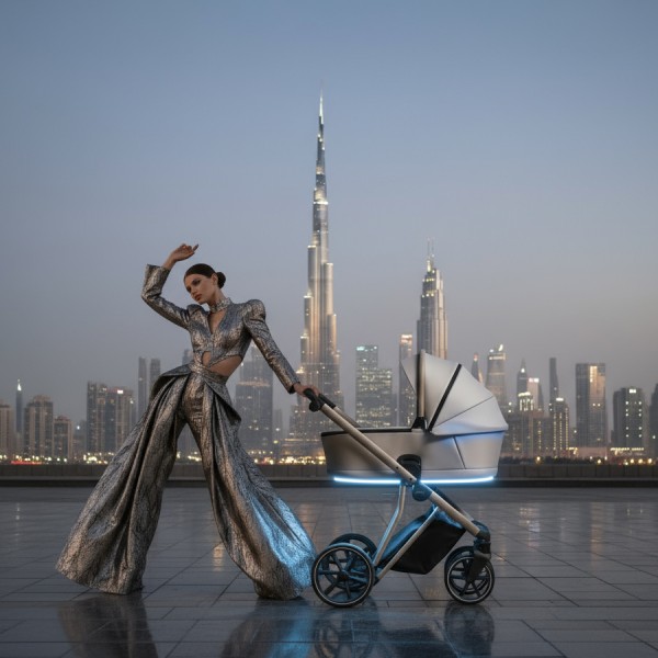 iBebe Next 2 Otroški voziček LED | Beige